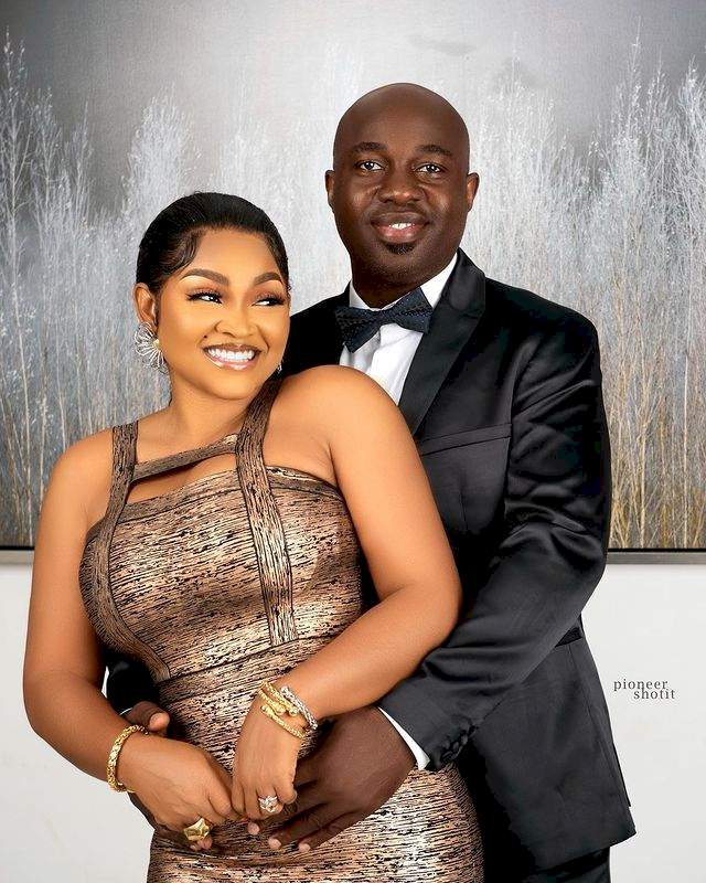 Barely a month after marriage, Mercy Aigbe complains about husband's habit (Video)