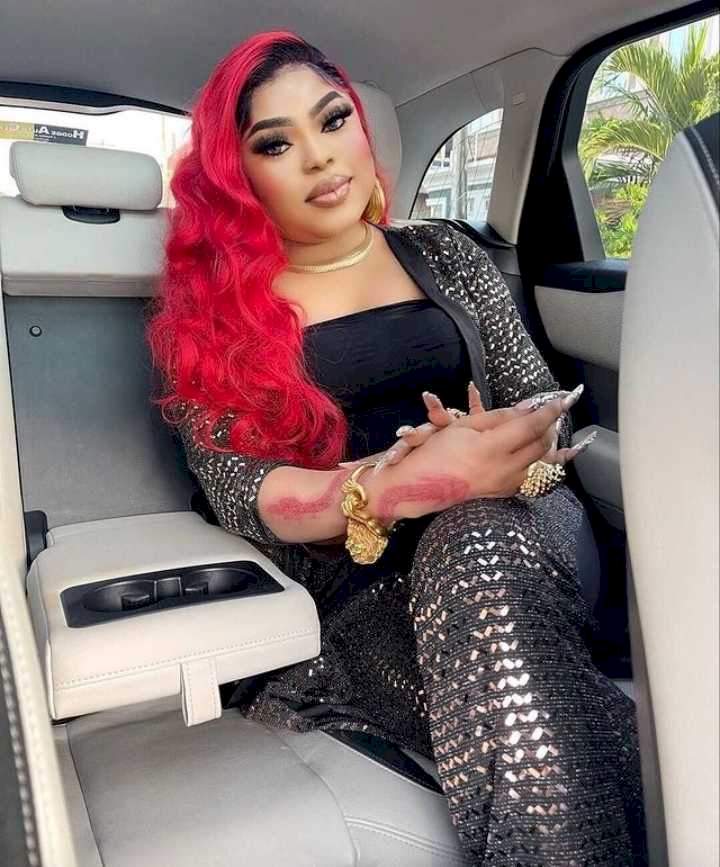 'What a sisterly love between the brethren' - Netizens react to Bobrisky's move to make peace with James Brown