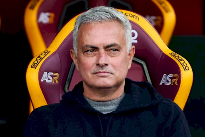 Jose' Mourinho head coach of Roma looks on during the Italian championship Serie A football match between AS Roma and Torino FC on November 13, 2022 at Stadio Olimpico in Rome, Italy - Photo Federico Proietti / DPPI FOOTBALL - ITALIAN CHAMP - ROMA v TORINO, , Rome, Italie - 13 Nov 2022