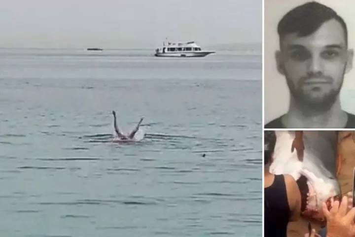 Shark eats Russian man alive while his father and other Beach goers helplessly watch (videos)