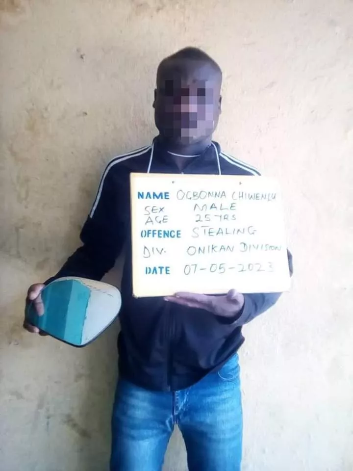 Criminal who poses as delivery man to steal car mirrors apprehended in Lagos