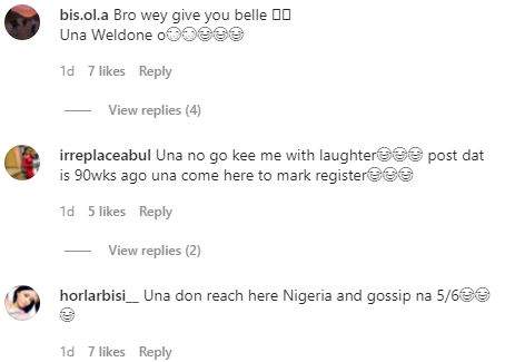 'Bro wey give you belle'- Reactions as cybernauts dig out old post of Kizz Daniels' baby mama referring to him as 'Big Bro'