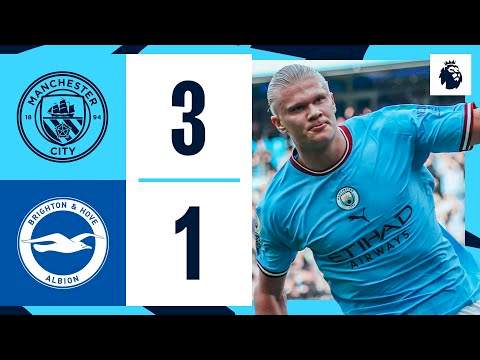 Manchester City 3  -  1 Brighton & Hove Albion (Oct-22-2022) Premier League Highlights