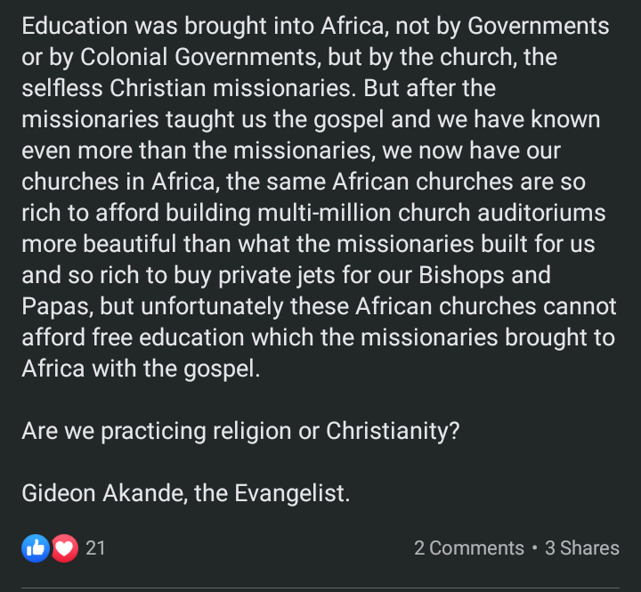 All expensive schools owned by churches are satanic - Evangelist Gideon Akande