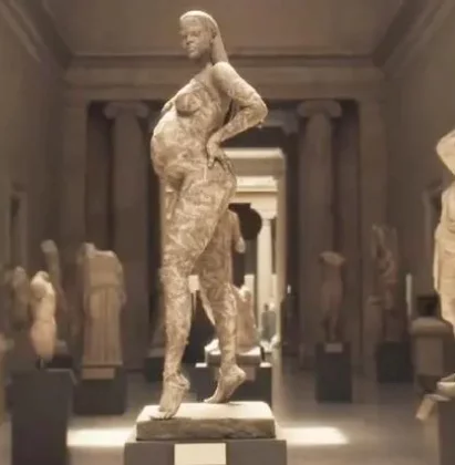 Pregnant Rihanna honored with a statue at Met Gala 2022