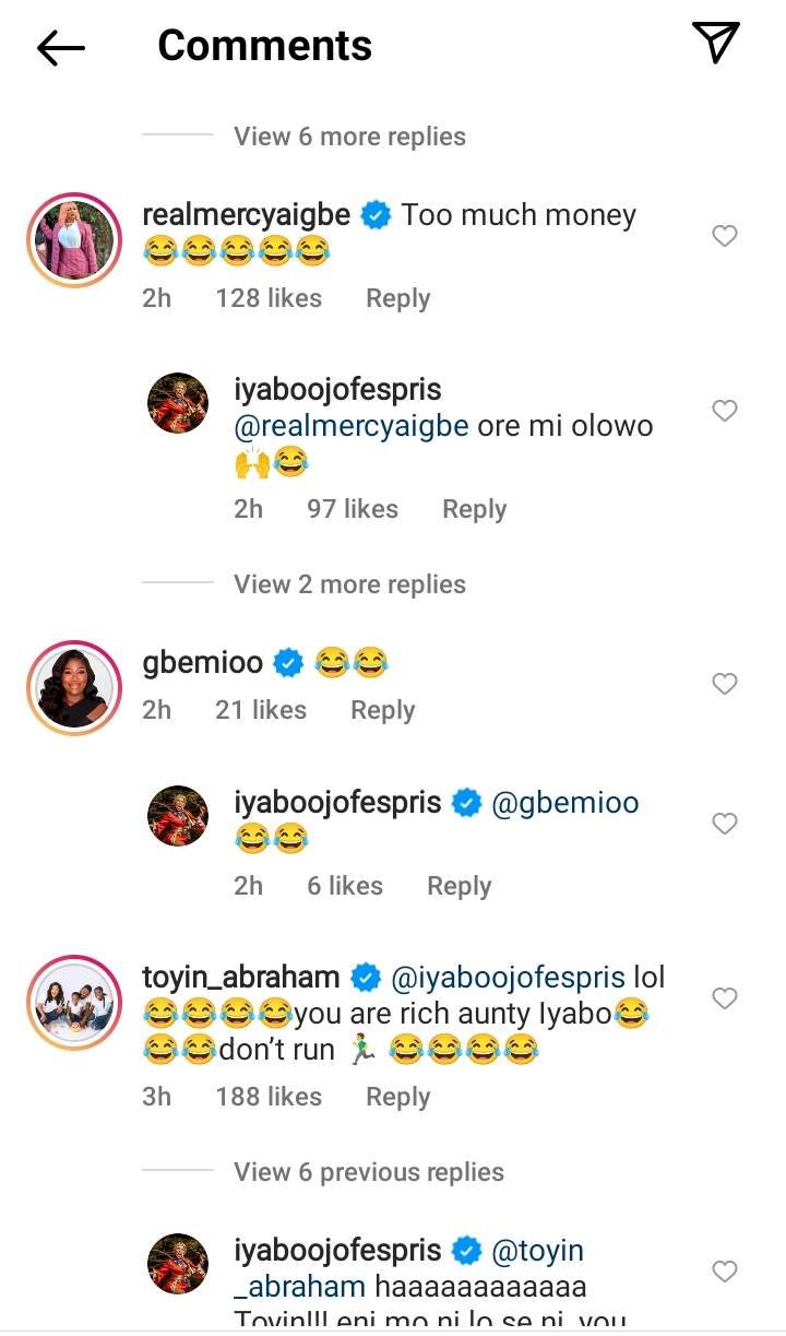 'Whoever did this was joking' - Iyabo Ojo debunks claims of $500k net worth; Mercy Aigbe, Toyin Abraham, others react