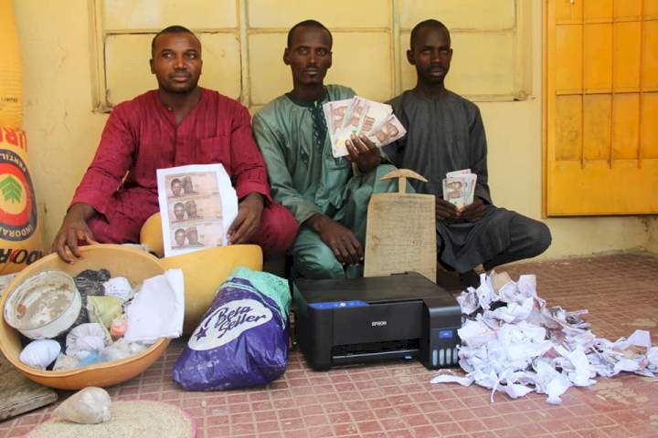 Three suspects arrested for possession and production of fake currency notes in Bauchi 