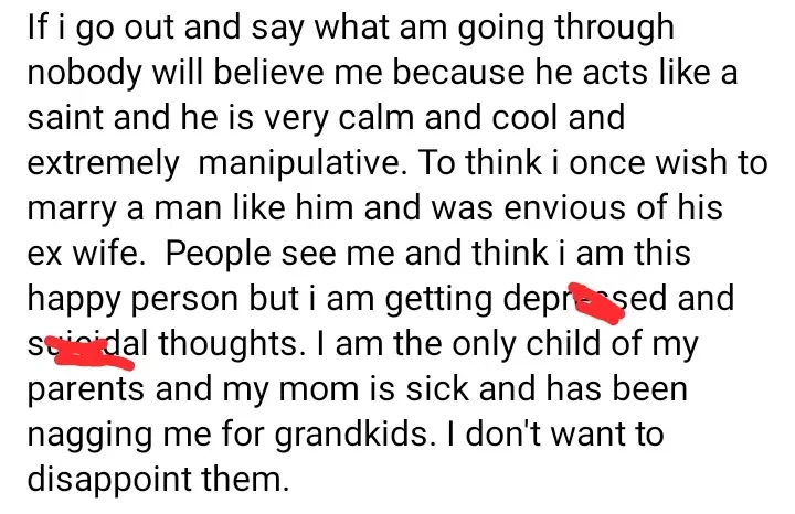 'He acts like a single man' - Embattled wife laments over husband's behavior