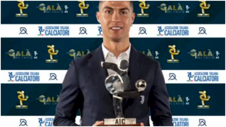 Cristiano Ronaldo wins Serie A player award, lists secrets of his success