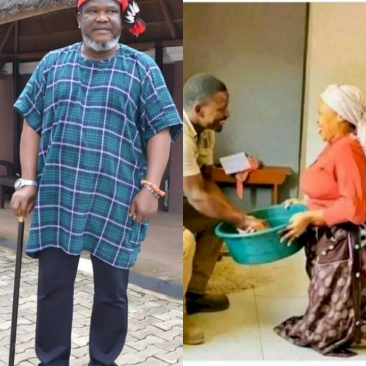 "Mutual respect is what we're promoting" Actor Ugezu Ugezu objects to a woman kneeling to serve her husband