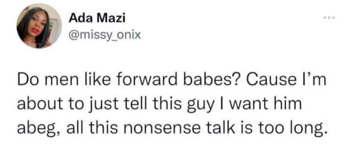 Lady in a relationship shoots her shot at another man then gives shocking reply when reminded she has a boyfriend