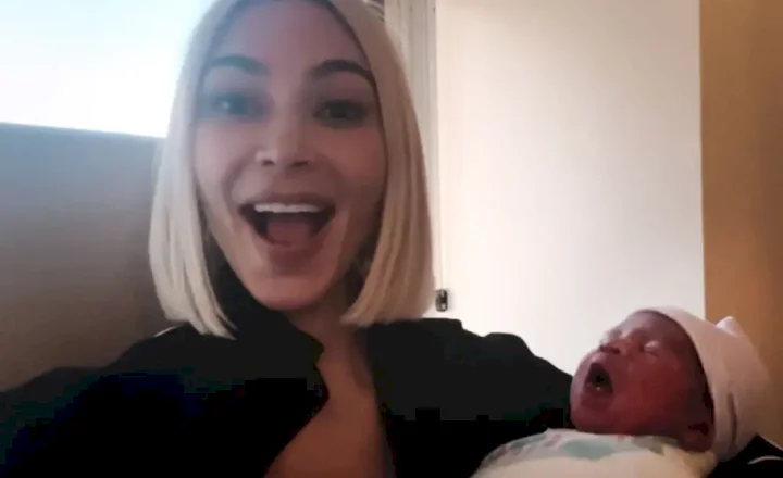 Khloe Kardashian releases pictures of newborn baby (Video)