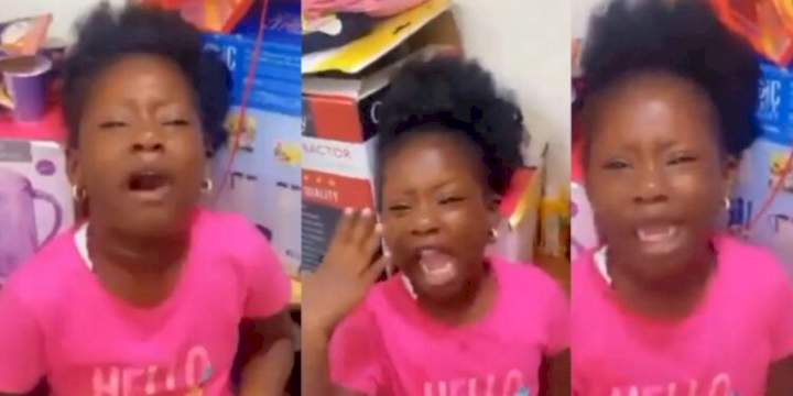 'He's stressing me, I don't want him to kill me' - Little girl cries over her hyperactive younger brother (Video)