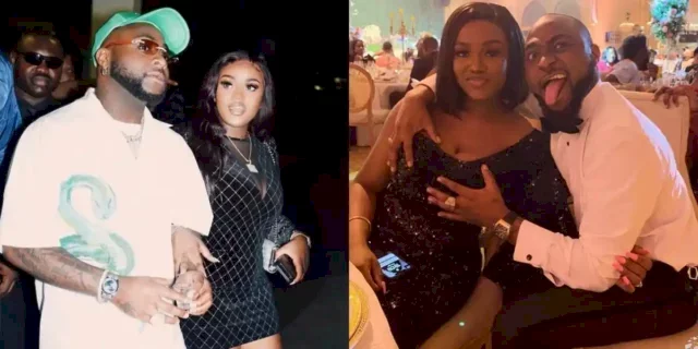 "Una love too sweet" - Reactions as Davido and Chioma gush over each other