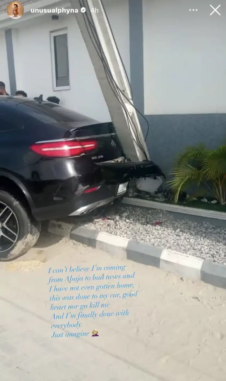 Phyna blows hot as friend crashes her brand new Benz