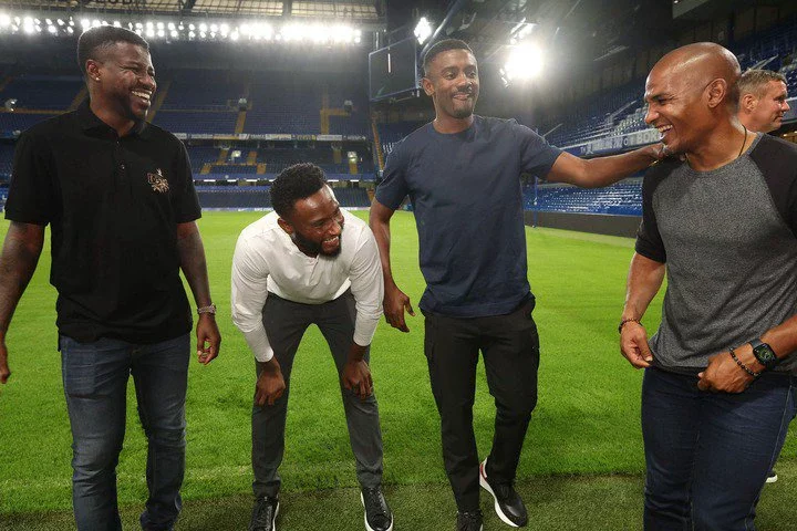 John Obi Mikel arrives Stamford Bridge ahead of Chelsea vs Bayern Munich game tonight