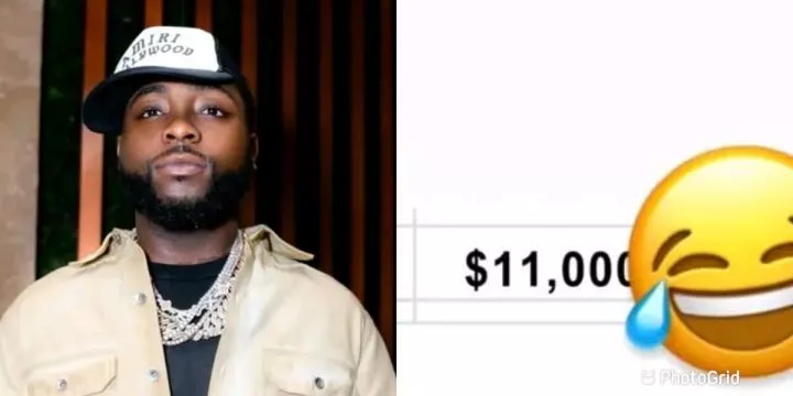 Davido flaunts extravagant paycheck Davido flaunts extravagant paycheck