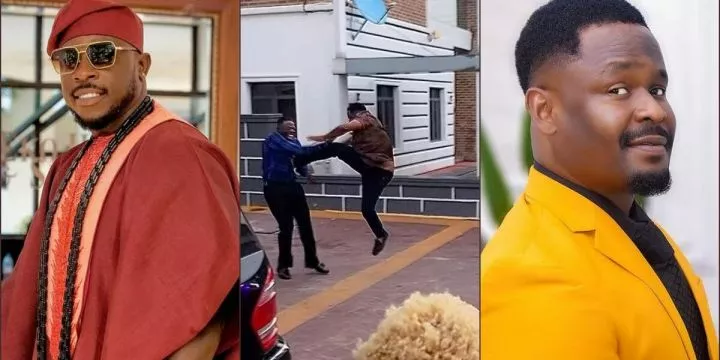 Godwin Nnadiekwe suffers internal bleeding after 'kick' from Zubby Michael Godwin Nnadiekwe suffers internal bleeding after 'kick' from Zubby Michael