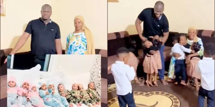 Couple who welcomed nine babies celebrates their remarkable growth Couple who welcomed nine babies celebrates their remarkable growth