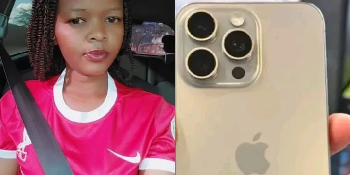 Lady recounts gifted iPhone 15 pro max by guy who asked for her number