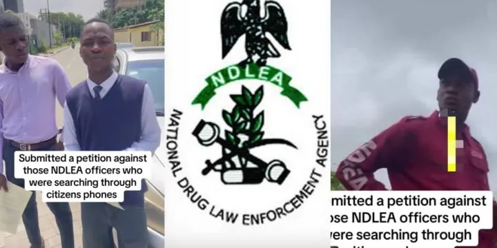 Nigerians petition NDLEA as officer is seen searching phones, says he can raid homes freely Nigerians petition NDLEA as officer is seen searching phones, says he can raid homes freely