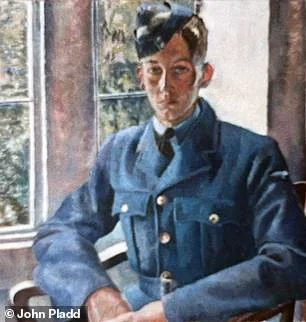 Her son Simon, a talented fighter pilot, was shot down off the coast of Norway in March 1944 - his body was never recovered. His mother's lover, David Rolt, painted this portrait of him