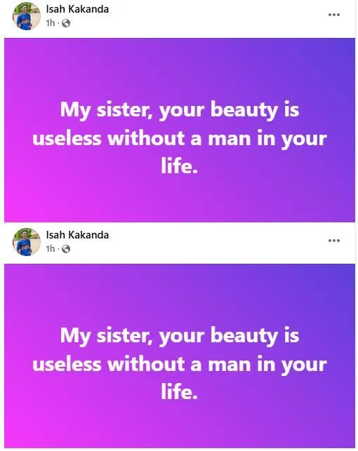 Your Beauty Is Useless Without a Man in Your Life - Newly Married Nigerian Man Tells Women