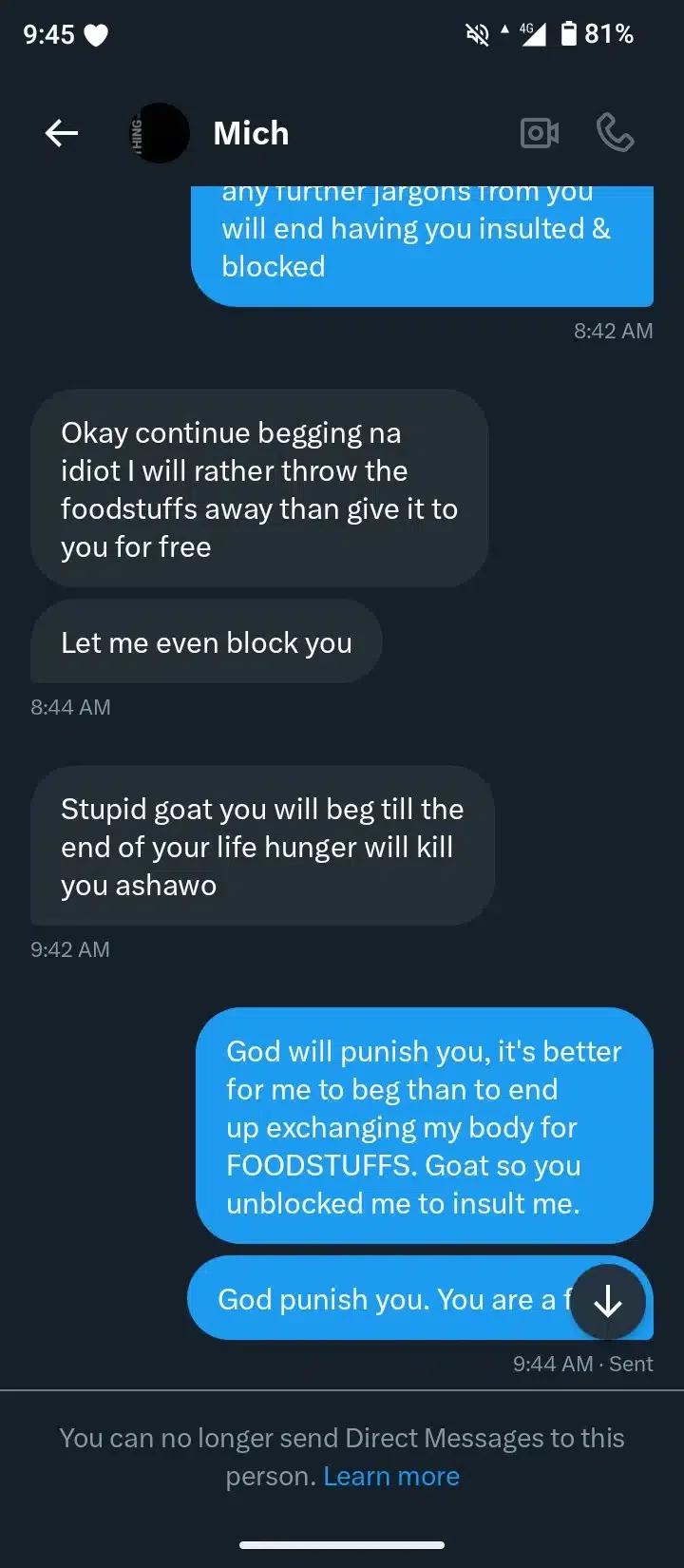 Man demands woman spends the night in exchange for food after online appeal