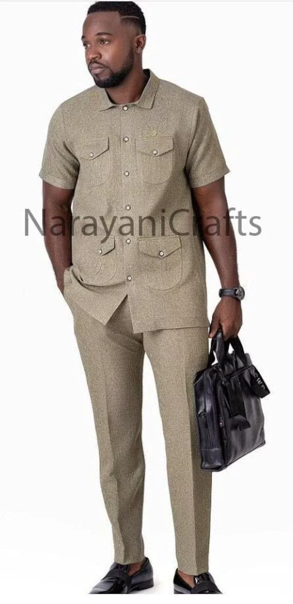 Safari Suits Suitable For Handsome Men To Rock To Special Occasion.