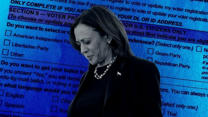 Harris is concerned about the Democratic voter registration increase