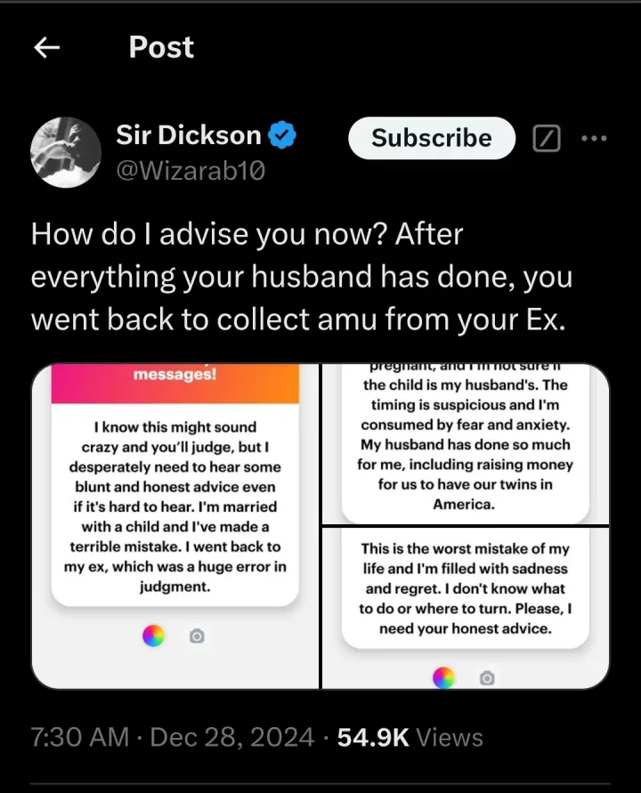 Married woman pregnant with twins seeks help, unsure if husband or ex is the father