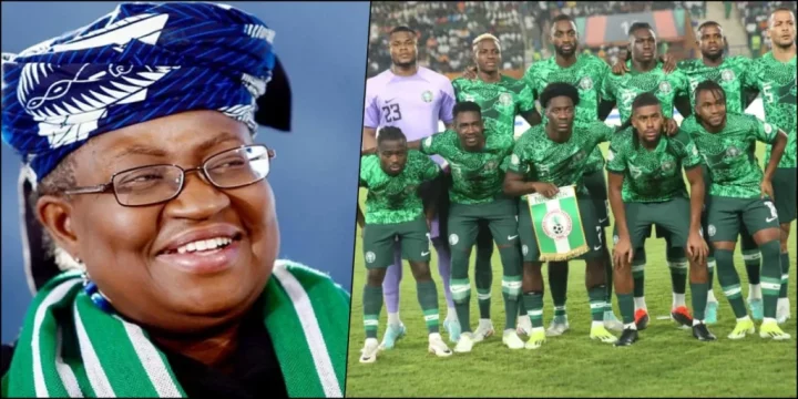 "Let's get it done" - Okonjo-Iweala urges Super Eagles to defeat South Africa