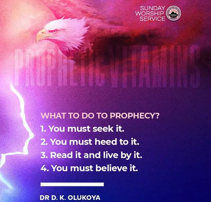 Dr Dk Olukoya Reveals What You Need To Do To Prophesy