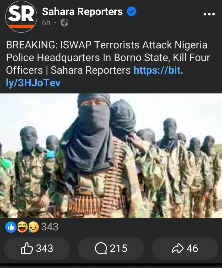 Today's Headlines: ISWAP Terrorists Attack Nigeria Police Headquarters In Borno State, Kill Four Officers, South Africa beat wasteful Cape Verde on penalties, face Super Eagles in semifinals