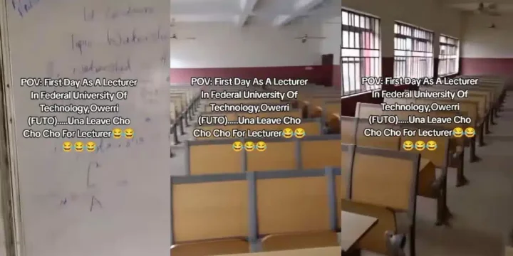 Lecturer vents as no students attend his first class