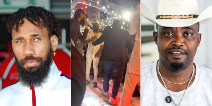 Phyno's bodyguard apologizes to Zenco for almost pushing him away from singer on stage