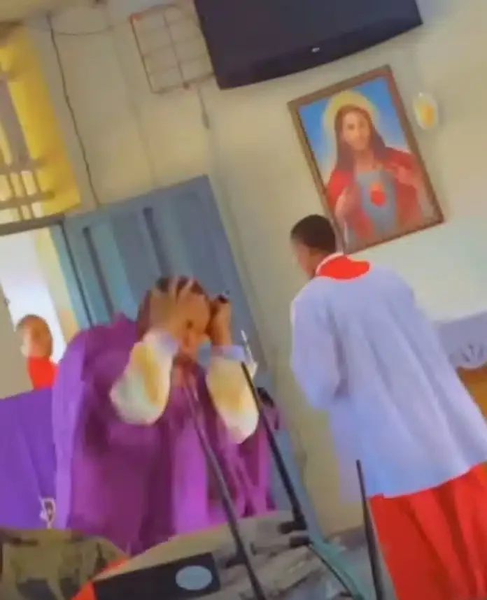 Rev father causes unease as he displays unusual dance in church
