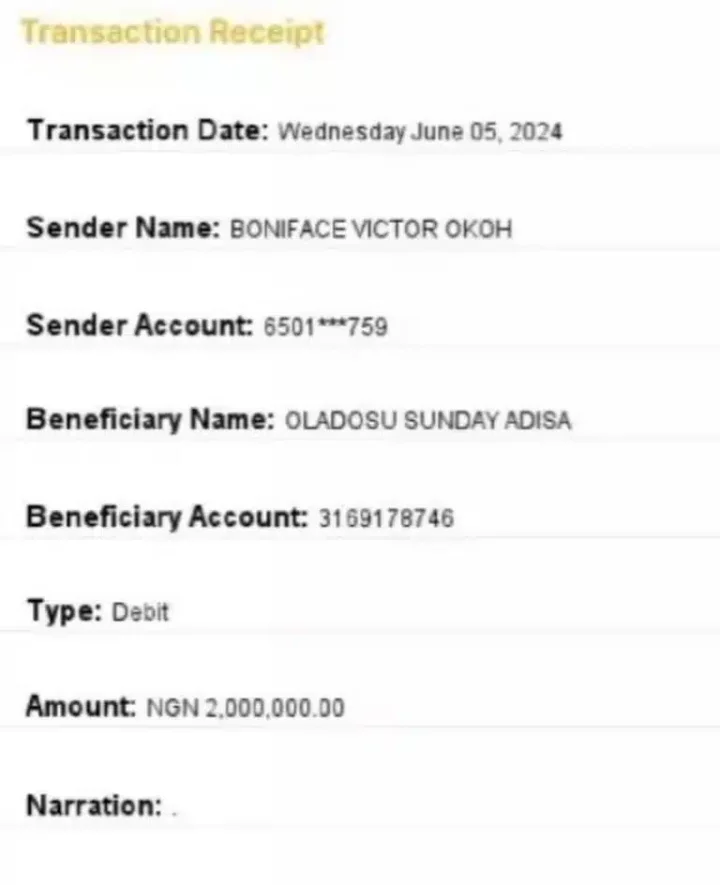 Viral carpenter receives N1.5 million from Victor Boniface