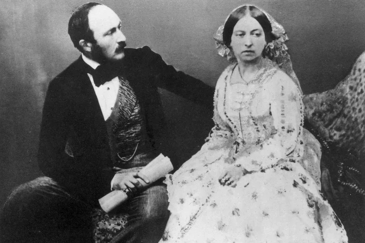 Queen Victoria and her husband, Prince Albert, pictured in 1854. (Photo by Roger Fenton/Roger Fenton/Getty Images)