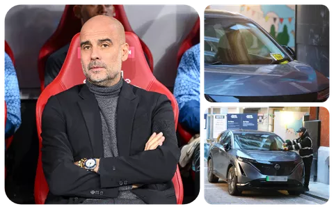 Pep Guardiola issued parking ticket after leaving his car on yellow lines
