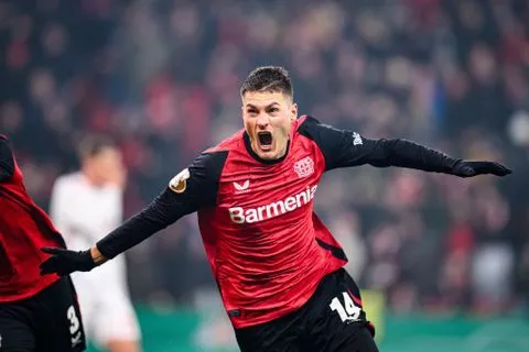 Patrick Schick's double kept Bayer Leverkusen in the game.