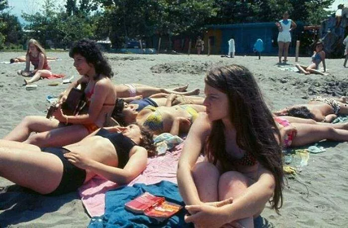 A Beach In Iran A Few Months Before The Islamic Revolution, 1979