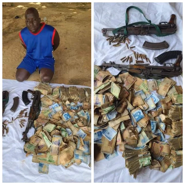 Police arrest notorious armed robber, recover N4.9m and two AK-47 rifles with 47 rounds of live ammunition in Kano