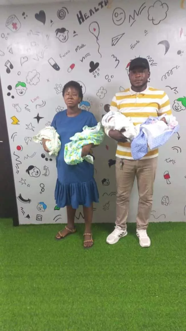 Couple who welcomed quadruplets get N19M, a year salary, more