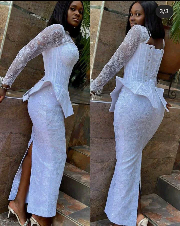 20 Beautiful White Lace Gowns For Stylish Ladies To Try Out