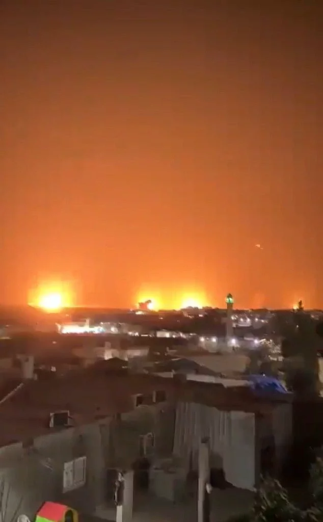 Dramatic footage shows missiles exploding near Tel Aviv