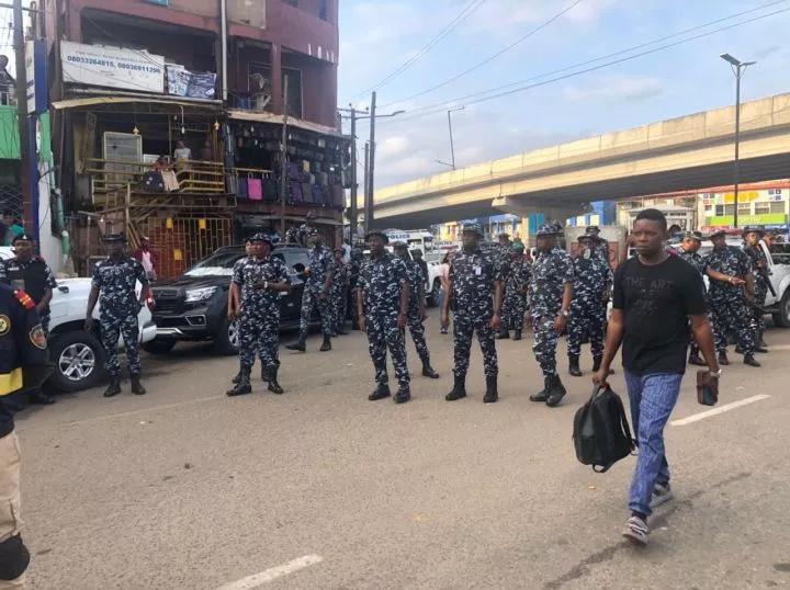 #FearlessOctober: Protesters gather in Lagos amid tight security