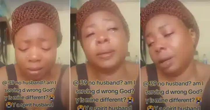 "My life is stagnant" - 39-year-old woman with 'spiritual husband' cries over single life, video stirs emotions