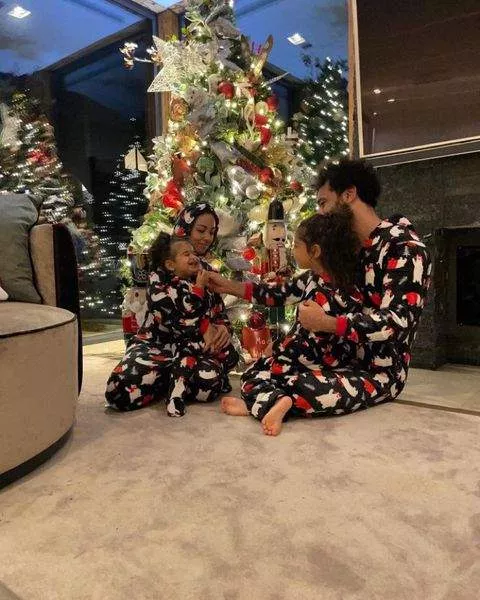 Mo Salah is known for posting a family picture on Christmas day.