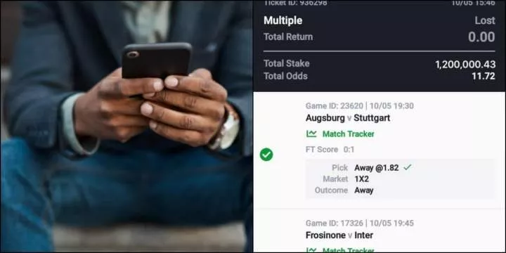Man uses N1.2M father gave him to pay his school fees to play bet, outcome stuns many